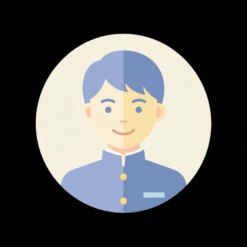 勉強が楽しくなった様子の高校生の笑顔